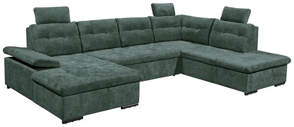 SEDACIA SÚPRAVA, textil, tmavozelená Livetastic - Sedačky, Online Only