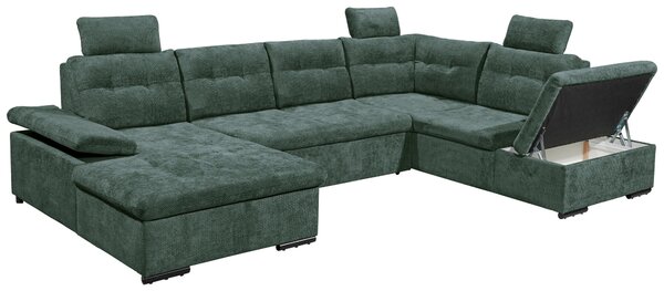 SEDACIA SÚPRAVA, textil, tmavozelená Livetastic - Sedačky, Online Only