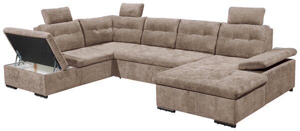 SEDACIA SÚPRAVA, textil, taupe Livetastic - Sedačky, Online Only