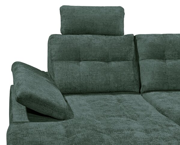 SEDACIA SÚPRAVA, textil, tmavozelená Livetastic - Sedačky, Online Only