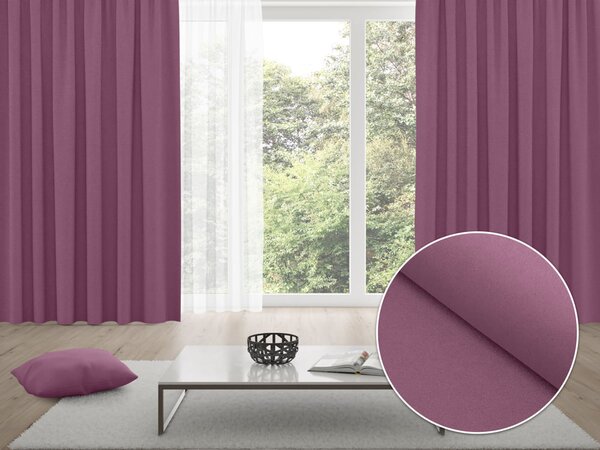 Biante Zatemňovací záves Blackout BKU-103 Lila - šírka 140 cm 140x140 cm