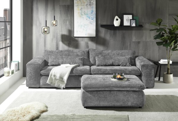 VEĽKÁ POHOVKA, textil, sivá Livetastic - Sedačky, Online Only