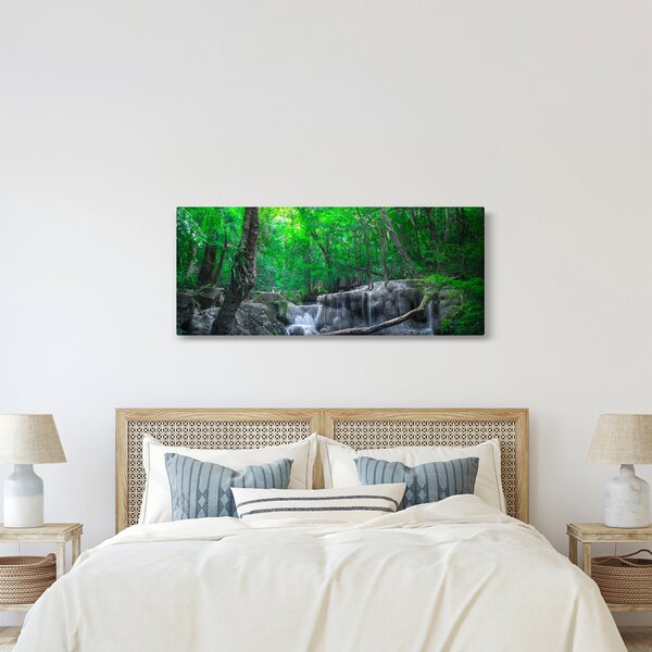 Obraz - Vodopád Erawan, Kanchanaburi, Thajsko (120x50 cm)