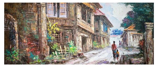 Obraz Filipínske dediny, Ázia (120x50 cm)