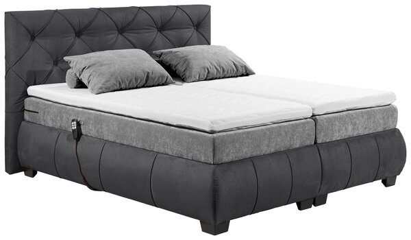 BOXSPRINGOVÁ POSTEĽ, 180/200 cm, antracitová MID.YOU - Online Only spálne, Online Only