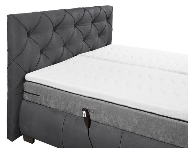 BOXSPRINGOVÁ POSTEĽ, 180/200 cm, antracitová MID.YOU - Online Only spálne, Online Only