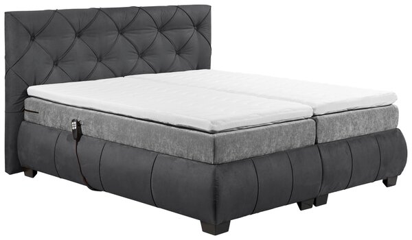 BOXSPRINGOVÁ POSTEĽ, 180/200 cm, antracitová MID.YOU - Online Only spálne, Online Only