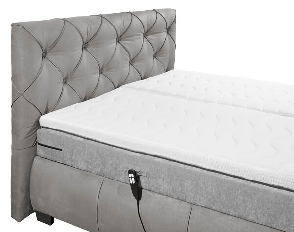 BOXSPRINGOVÁ POSTEĽ, 180/200 cm, sivá MID.YOU - Online Only spálne, Online Only