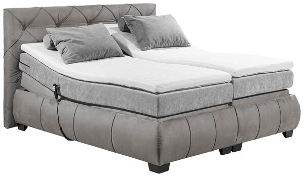 BOXSPRINGOVÁ POSTEĽ, 180/200 cm, sivá MID.YOU - Online Only spálne, Online Only