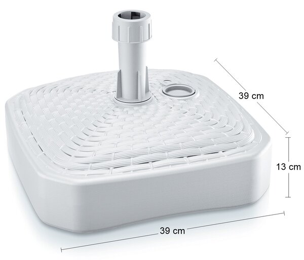Podstavec pod slnečník MPKR 12 l - biela