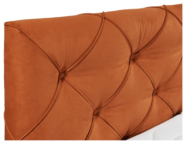 BOXSPRINGOVÁ POSTEĽ, 180/200 cm, koňaková MID.YOU - Online Only spálne, Online Only