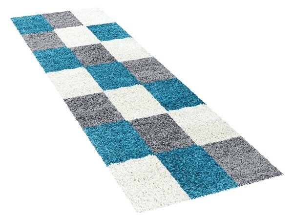 Sivo-tyrkysový behúň 80x250 cm Life – Ayyildiz Carpets