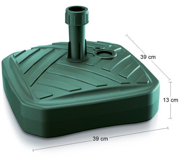 Podstavec pod slnečník MPKD 12 l - tmavozelená