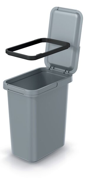 Odpadkový kôš na triedený odpad NKS12 12 l - svetlosivá