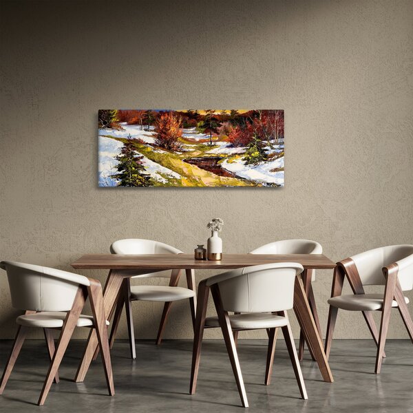Obraz - Príchod jari (120x50 cm)