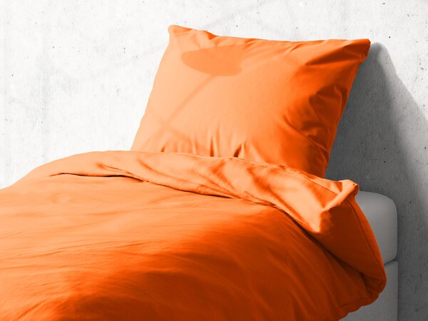 Detské bavlnené posteľné obliečky do postieľky Moni MO-002 Oranžové Do postieľky 100x135 a 40x60 cm