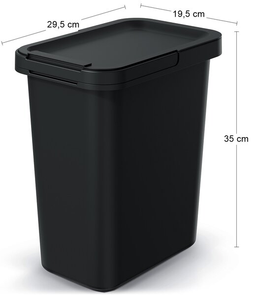 Odpadkový kôš na triedený odpad NKS12 12 l - čierna