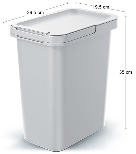 Odpadkový kôš na triedený odpad NKS12 12 l - popolavá