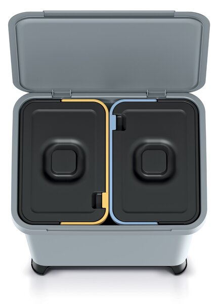 Odpadkový kôš na triedený odpad NKS30W2 20 l - svetlosivá