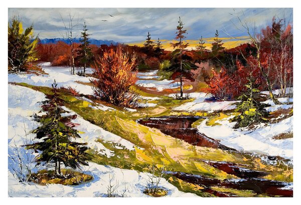 Obraz - Príchod jari (90x60 cm)