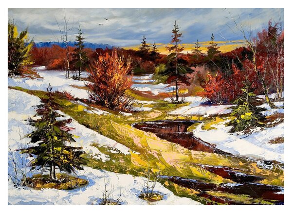 Obraz - Príchod jari (70x50 cm)