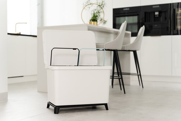Odpadkový kôš na triedený odpad NKS60W2 46 l - popolavá