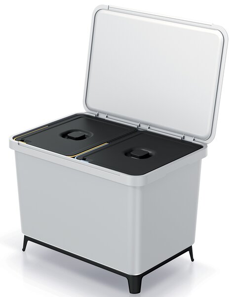 Odpadkový kôš na triedený odpad NKS60W2 46 l - popolavá