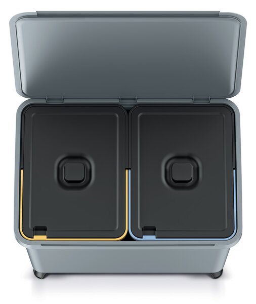 Odpadkový kôš na triedený odpad NKS60W2 46 l - svetlosivá