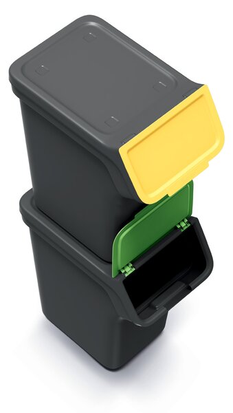 Odpadkový kôš na triedený odpad (3 ks) NPW20S3 20 l - čierna