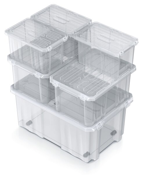 Plastové veko na úložný box NCP12 - priehľadná