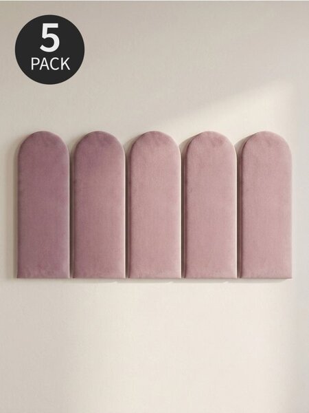 Sinsay - Čalúnené nástenné panely 5 pack - pastelová ružová