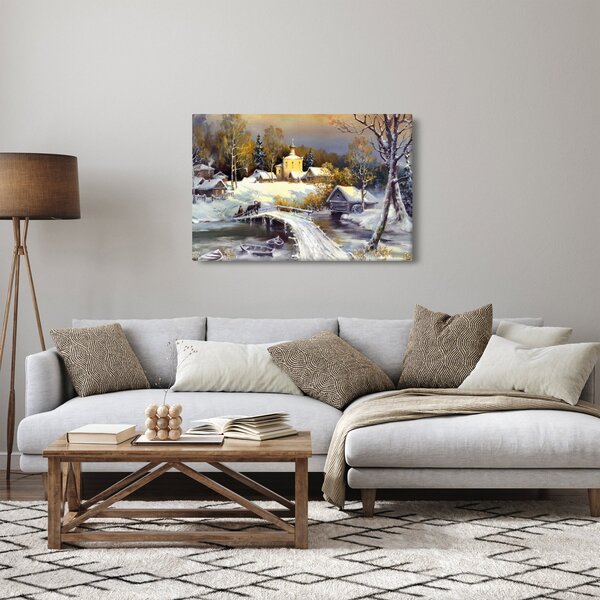 Obraz - Zimné mestečko (90x60 cm)