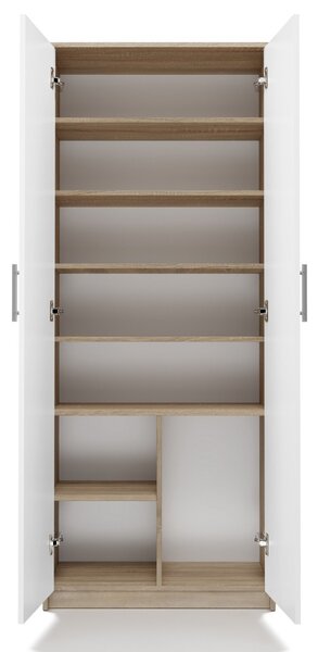 TP Living Kancelárska knižnica OLIV 2D dub sonoma / biela