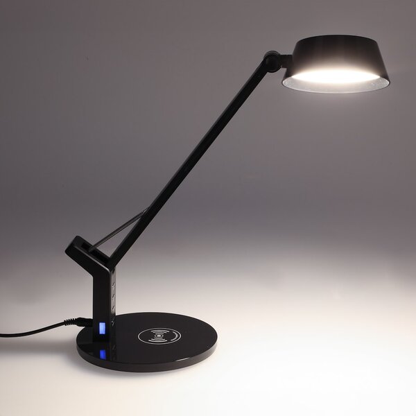 JU Čierna stolná LED lampa 8 W