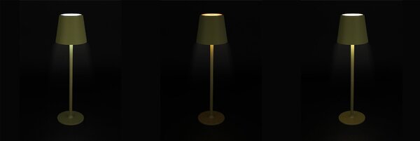 JU Stolná lampa 11 x 37 cm, zelená