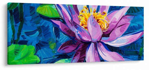 Obraz lekna na vode (120x50 cm)