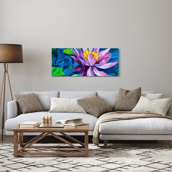 Obraz lekna na vode (120x50 cm)
