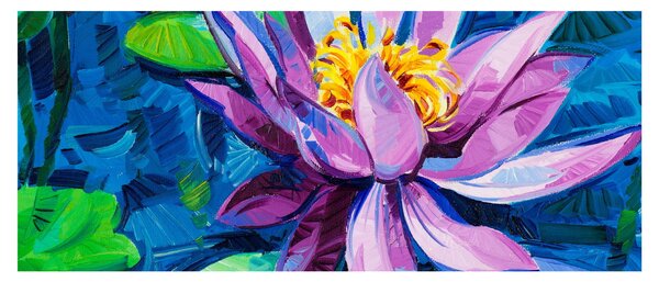 Obraz lekna na vode (120x50 cm)
