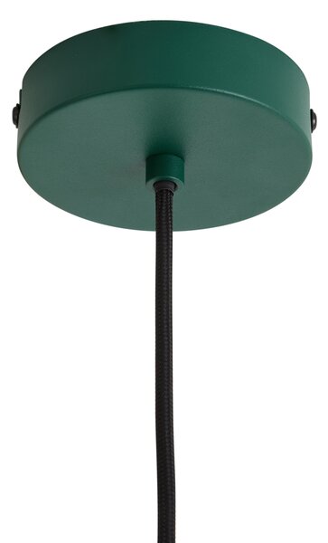 Retro zelená závesná lampa so zeleným sklom - Giselle