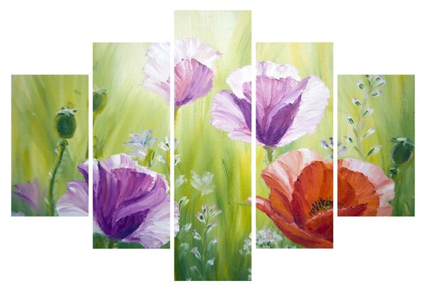 Obraz - Vlčie maky (150x105 cm)