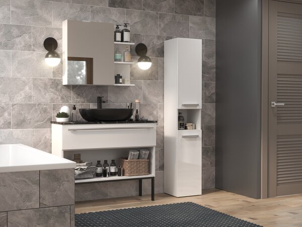 TP Living Koupelnová skříňka NEL III bílá lesk