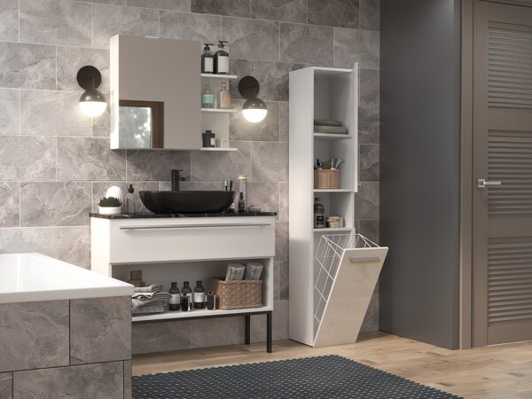 TP Living Kúpeľňová skrinka NEL III biela matná