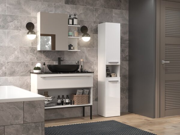 TP Living Koupelnová skříňka NEL I bílá lesk