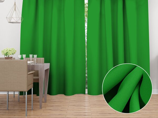Biante Dekoračný záves Rongo RG-043 Sýto zelený 140x140 cm