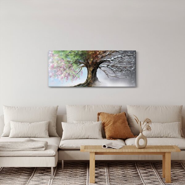 Obraz - Strom štyroch ročných období (120x50 cm)