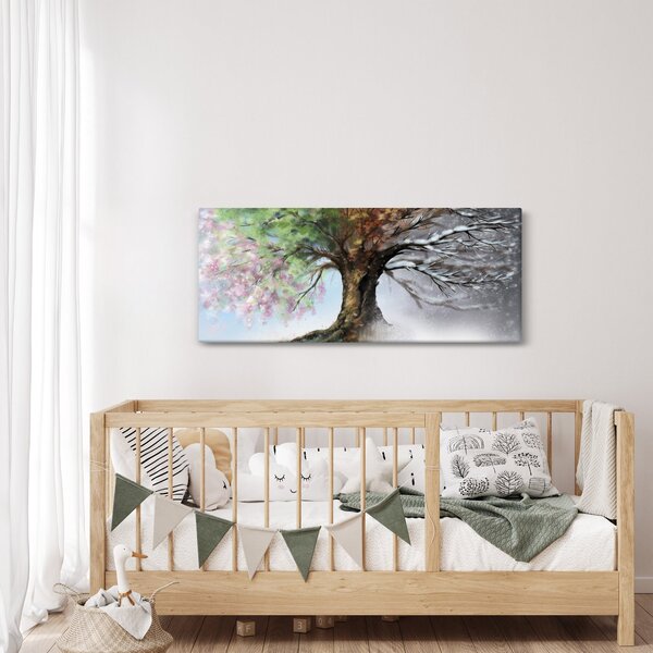 Obraz - Strom štyroch ročných období (120x50 cm)