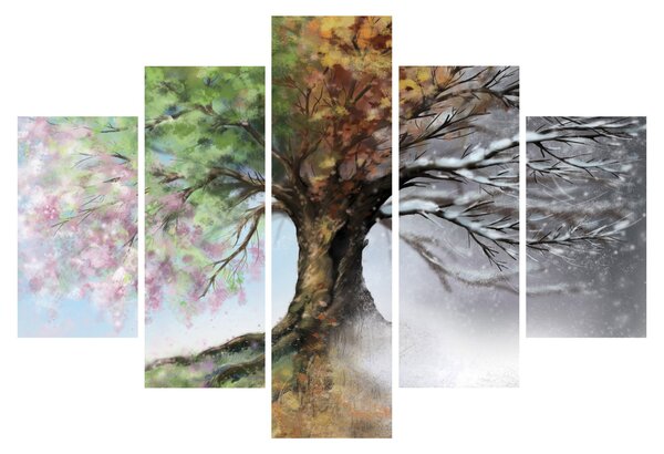 Obraz - Strom štyroch ročných období (150x105 cm)