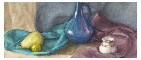 Obraz - Maľované zátišie (120x50 cm)