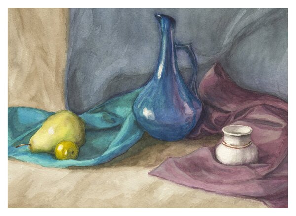 Obraz - Maľované zátišie (70x50 cm)