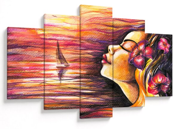 Obraz - Spomienky na leto (150x105 cm)